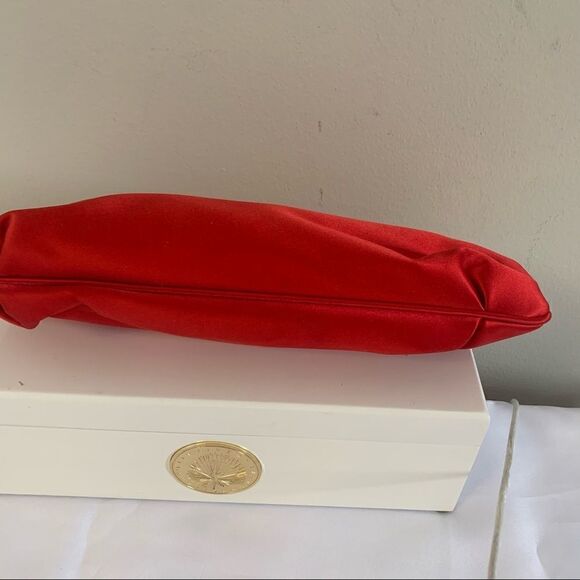Tiffany & Co. Holly Satin Clutch - Red - Picture 10 of 11
